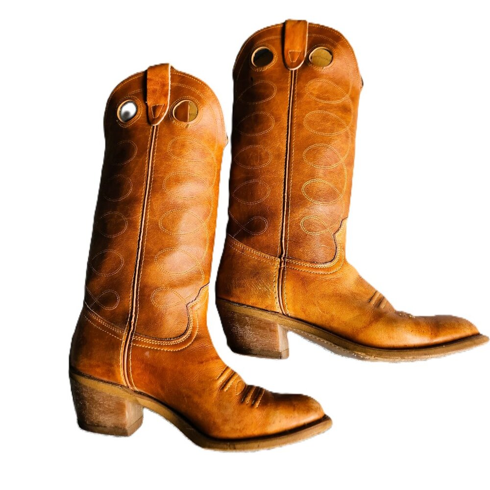 Vintage Justin “Texas” Women’s Western Boots – Size 7M - Picture 1 of 6